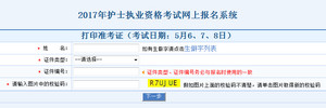 北京護(hù)士資格證準(zhǔn)考證打印入口